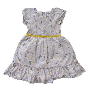 Little Lass Lavender Floral Smocked Dress 5T